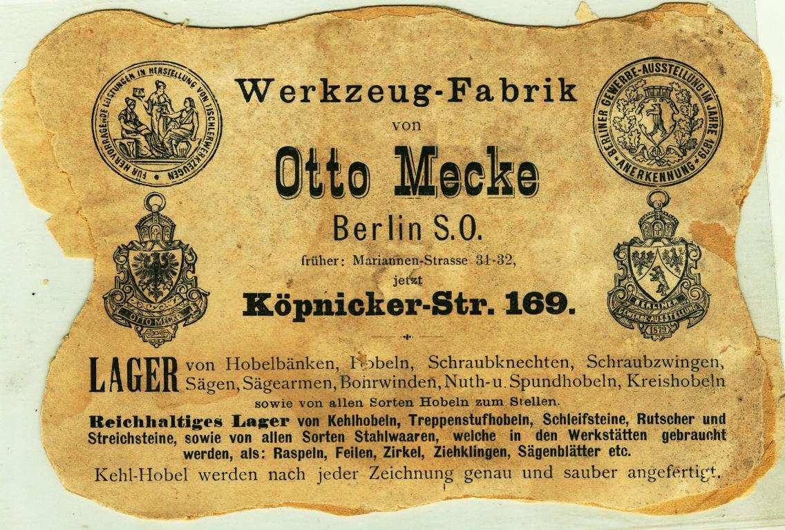 Werkzeug Fabrik Otto Mecke