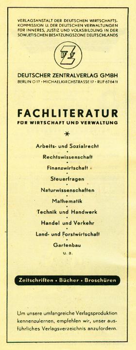 Zentralverlag Michaelkirchstr. 17